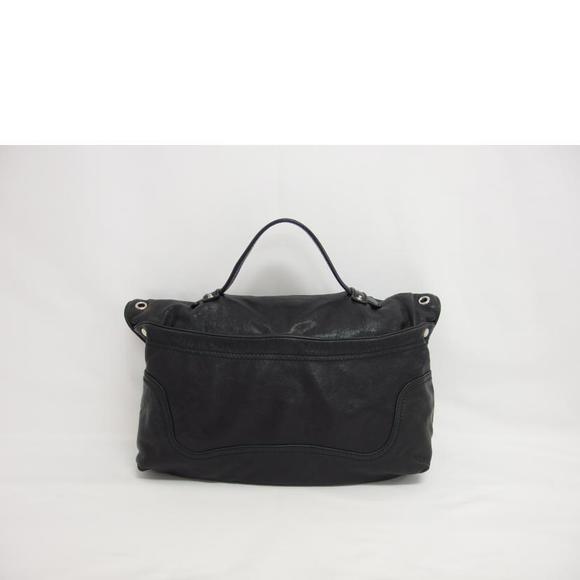 Balenciaga Bag Leather Black 2Way Solid Shoulder - Picture 1 of 12